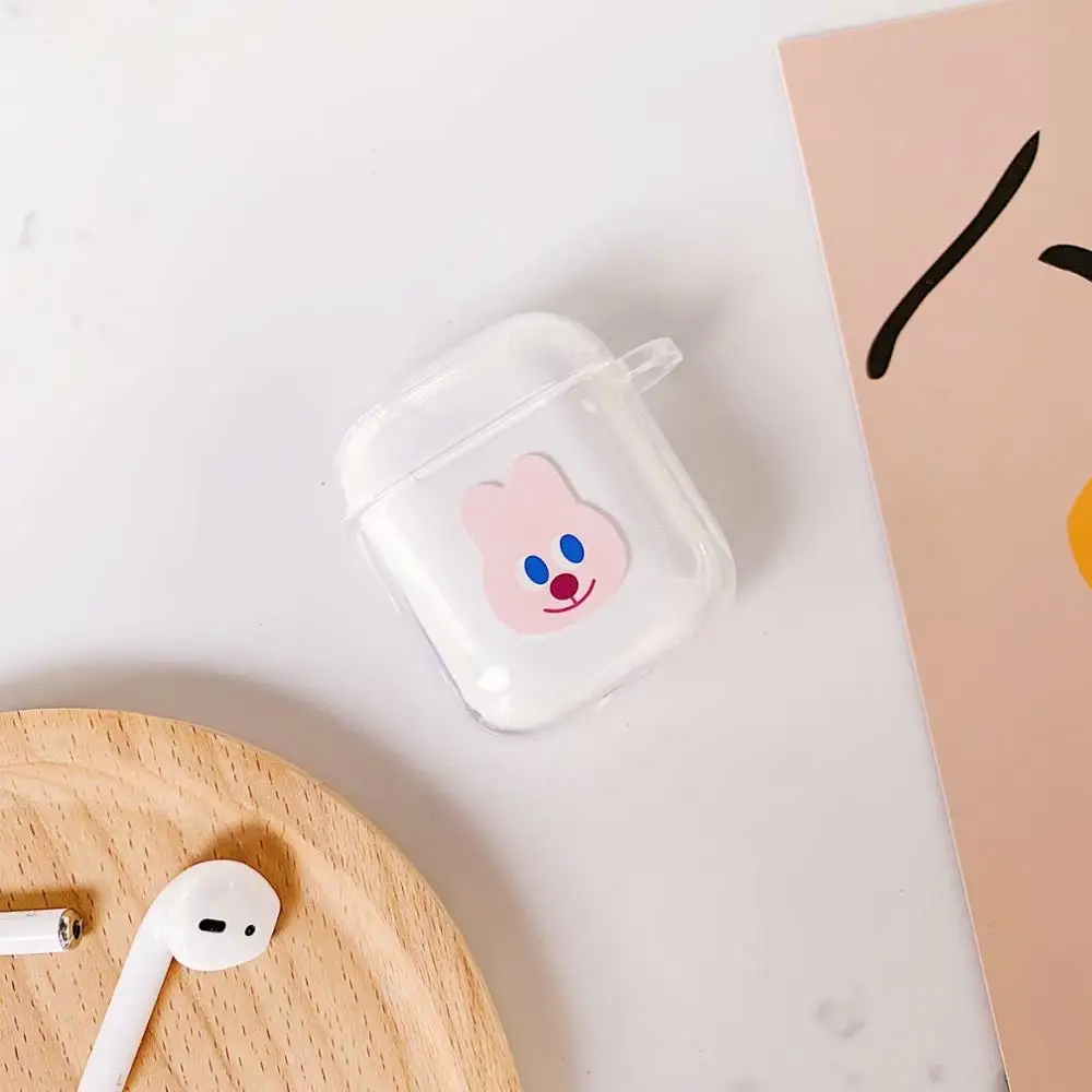 5 Bluetooth беспроводные наушники силиконовый чехол ТПУ мультфильм Медведь Сердце для защитный чехол для airpods аксессуары для кожи для Apple Airpod - Цвет: 5