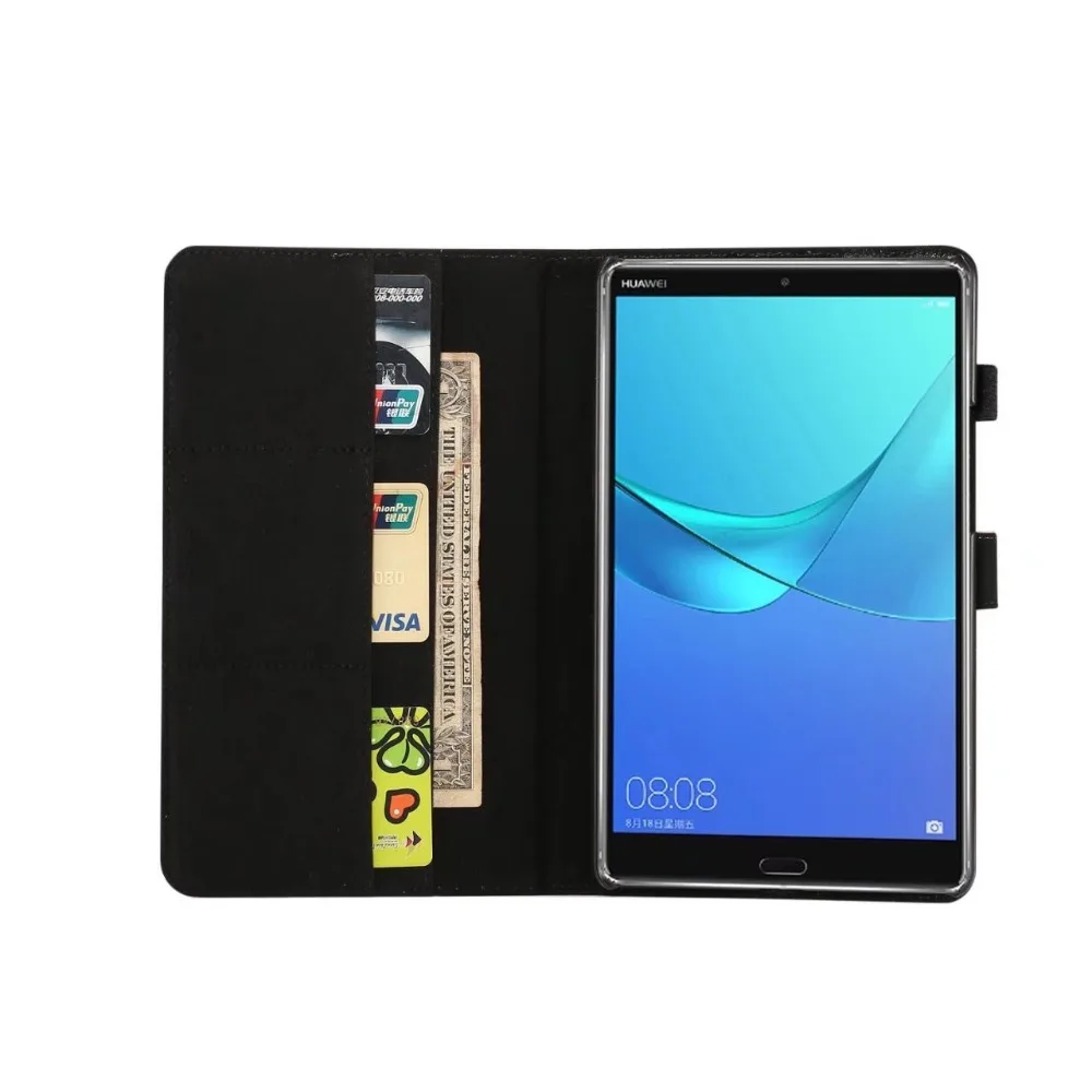 Защитный чехол для Huawei M5 MediaPad 8 4 оболочка с отделением карт кожаный дюйма