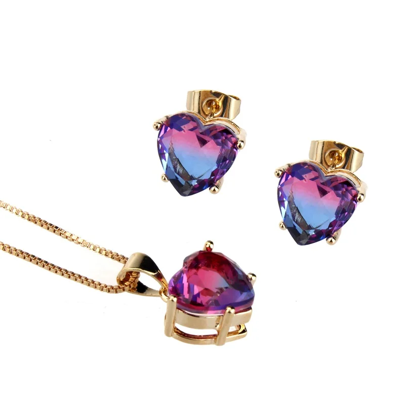 SUNSLL новый дизайн золотые медные разноцветные кубические циркониевые нежные