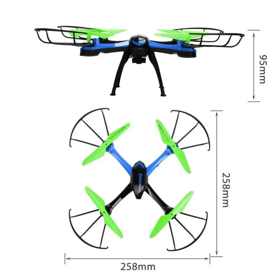 Jjrc H98 Rc Квадрокоптер с камерой HD Летающая камера Вертолет Профессиональный Дрон