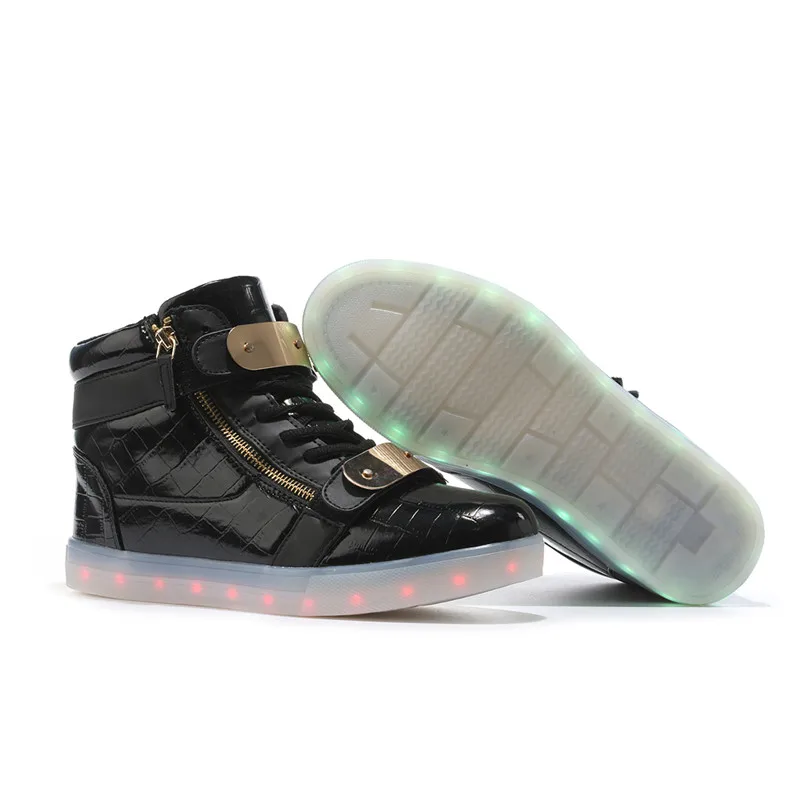 2017 мода Световой Свет Обувной Моды для Мужчин USB Перезаряжаемый Светодиодный