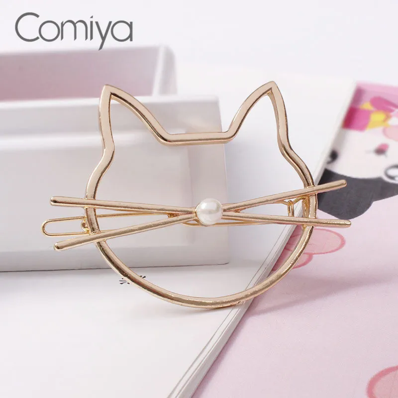 Comiya заколки Золото Цвет цинковый сплав ювелирные изделия Cat женские аксессуары