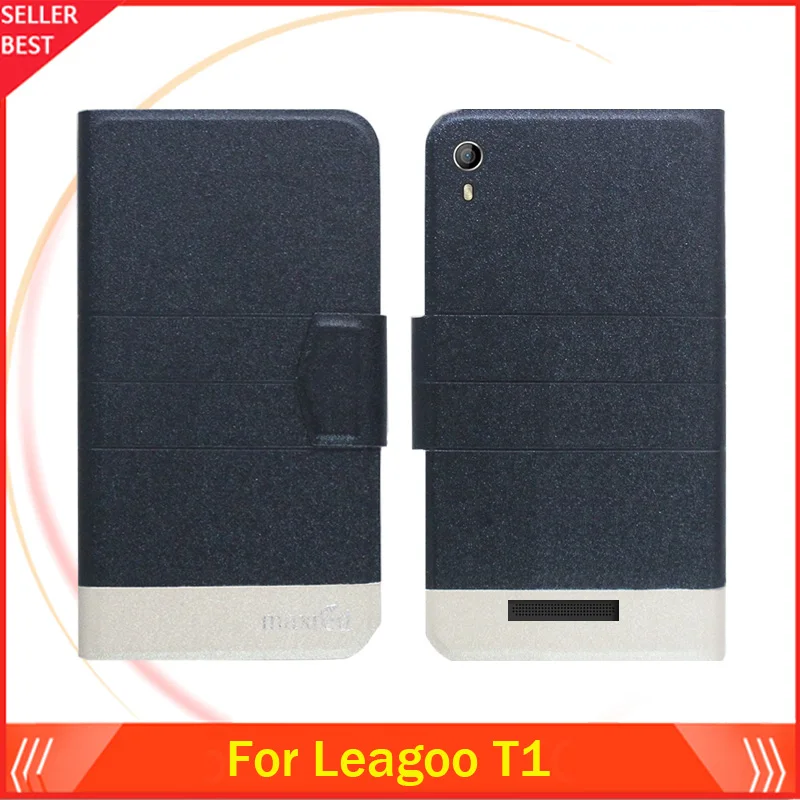 5 Colors Hot! Leagoo T1 Phone Case Leather Cover Factory Direct Fashion Luxury Full Flip Stand Cases | Мобильные телефоны и