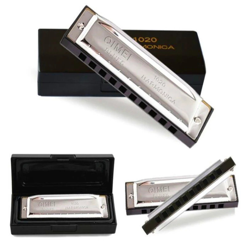 Гармоника с 10 отверстиями музыкальные инструменты синяя гармоника музыкальный