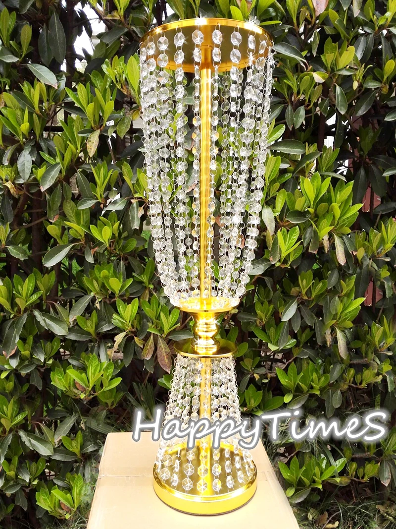 10 шт./лот 80 см высота Свадебный центр Декор Хрустальный цветок стойка банкет