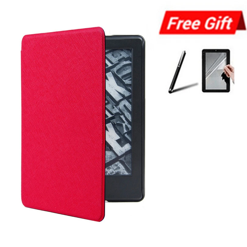 ZGPAX умный кожаный чехол-Обложка для Amazon Kindle Paperwhite 4 6 ''10. Магнитный чехол для чтения 6 дюймов+ пленка+ стилус A2