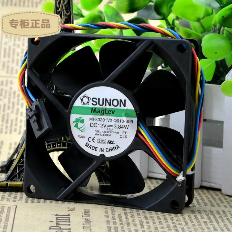 AVC SUNON MF80201VX Q010 S99 8020 охлаждающий вентилятор с 12 в 3 84 Вт 80*80*20 мм 4 провода 5Pin 725Y7|cooling
