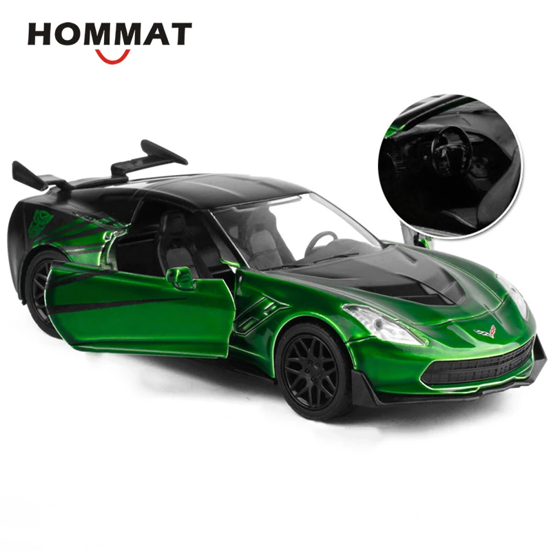 Hommate моделирование 1:36 трансформатор Corvette Stingray Crosshairs спортивный автомобиль сплав