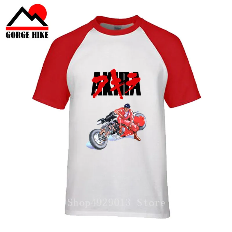 Винтажная мотоциклетная рубашка Akira 1989 черная футболка с изображением аниме