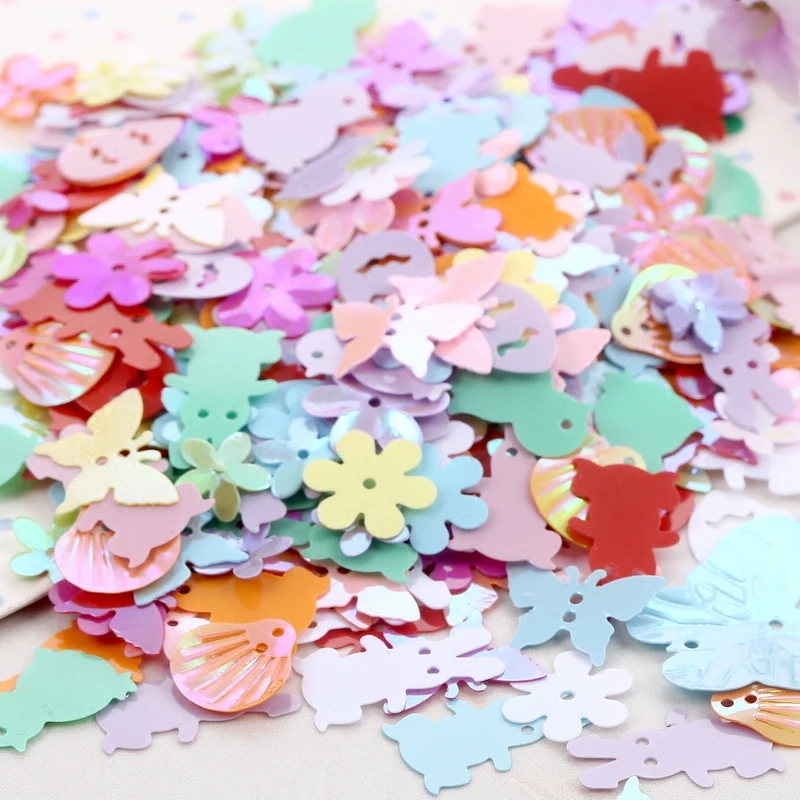 Cartoon Rabbit Sequin Pvc Loose Sequins For Crafts Paillette Sewing Decoration Shoes Bag Wedding Dress Diy Accessory Lentejuelas | Дом и сад