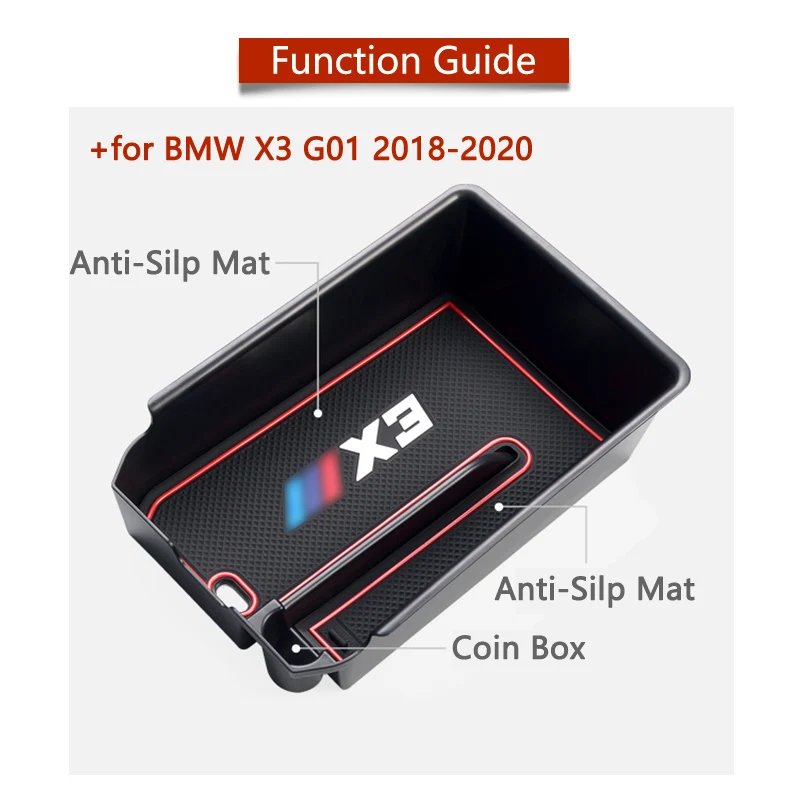 Полка для мелочей BMW X3 G01 2018 2019 2020 АВ АВТОМОБИЛЬНЫЙ Органайзер противоскользящие