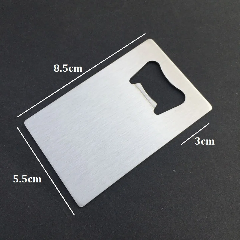 500pcs Wallet Size Stainless Steel Credit Card Bottle Opener Wine Accessories Wedding Party Favors Christmas Gift ZA1026 | Дом и сад