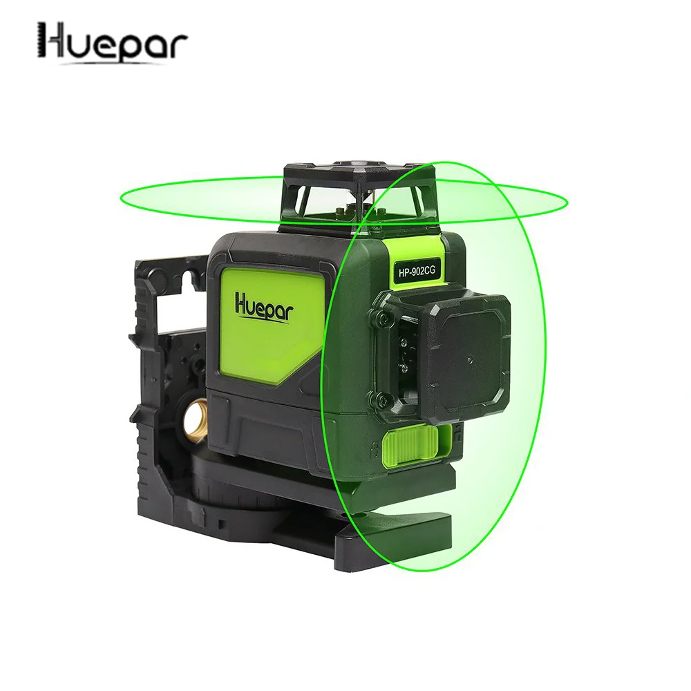 Green Line Huepar 3D 8 Линейный лазерный уровень 360 наливный 3D лазерный уровень 902CG зеленый луч Мощный лазерный луч - Цвет: Green Line