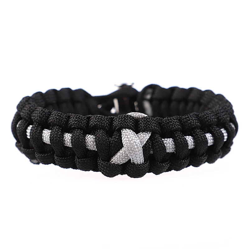 Хьюнг регулируемая настольная модные унисекс браслет для выживания paracord рак