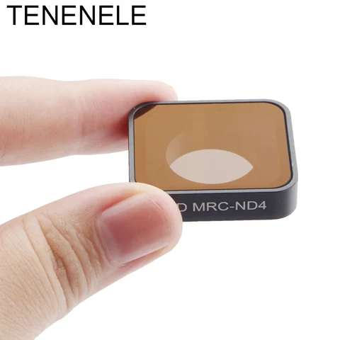 Фильтры для экшн-камеры TENENELE Go Pro, набор фильтров нейтральной плотности для GoPro Hero 5, 6, 7, Black, ND 4, 8, 16, фильтр для Hero 2018