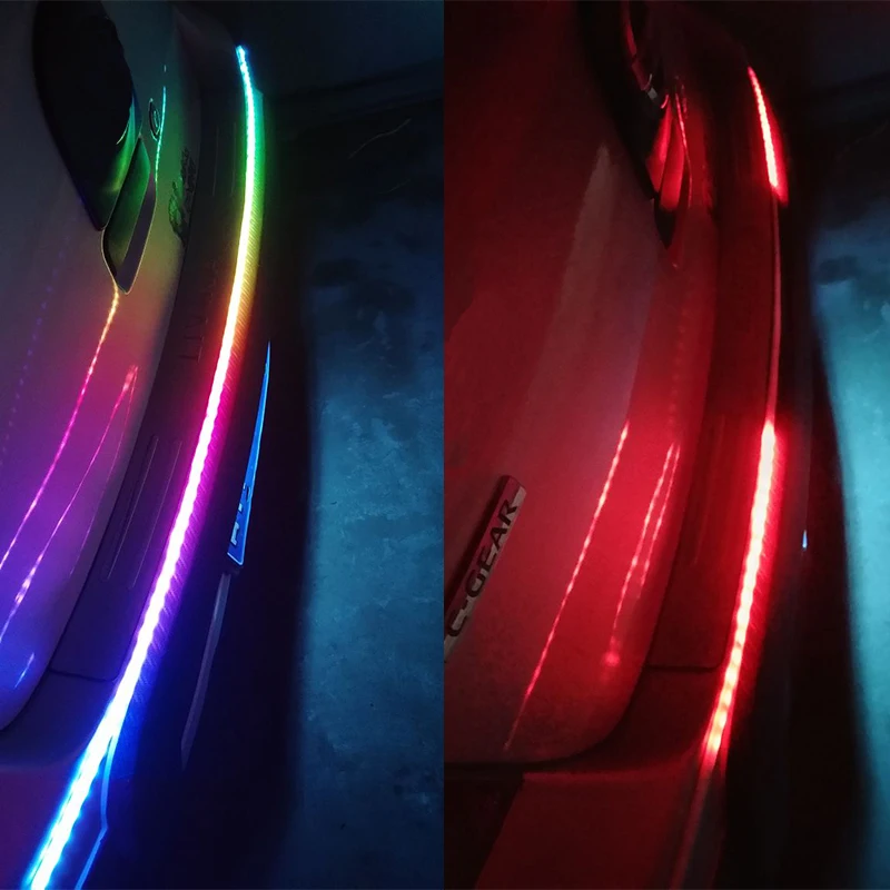 3 цвета течет Тип DRL сундучок поворотники Задние огни Светодиодный ленты