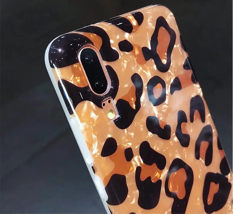 Роскошные Модные леопардовые силиконовый мягкий чехол для huawei P20 Lite Коврики 9 10 20
