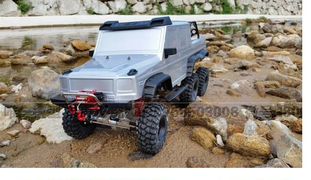 Новый Super off Road 6X6 грузовика 1/10 весы RC 6WD Rock Cralwer металлическая рама + шасси | Игрушки