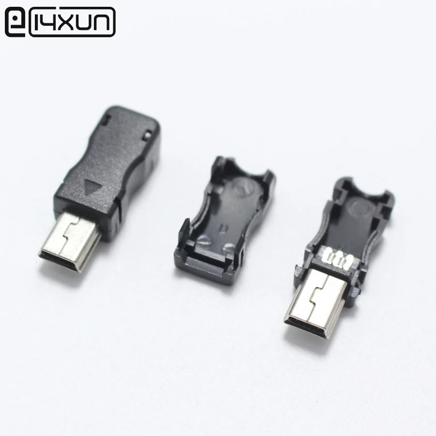 Мини usb 5 контактный разъем T Port 10 комплектов 3 в 1 металлический USB с пластиковой