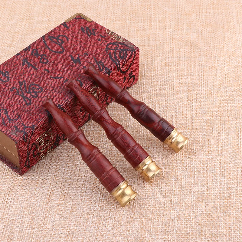 Solid Wood Smok Pipe Portable Cigarette Filter Holder Creative Smoker Herb Tobacco Pipes Gifts Smoking Mouthpiece | Дом и сад