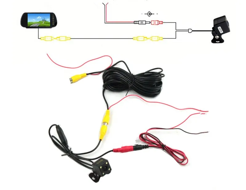 Bluetooth MP5 TF USB 800*480 LED FPV/автомобильное зеркало монитор 7-дюймовый экран + запасная