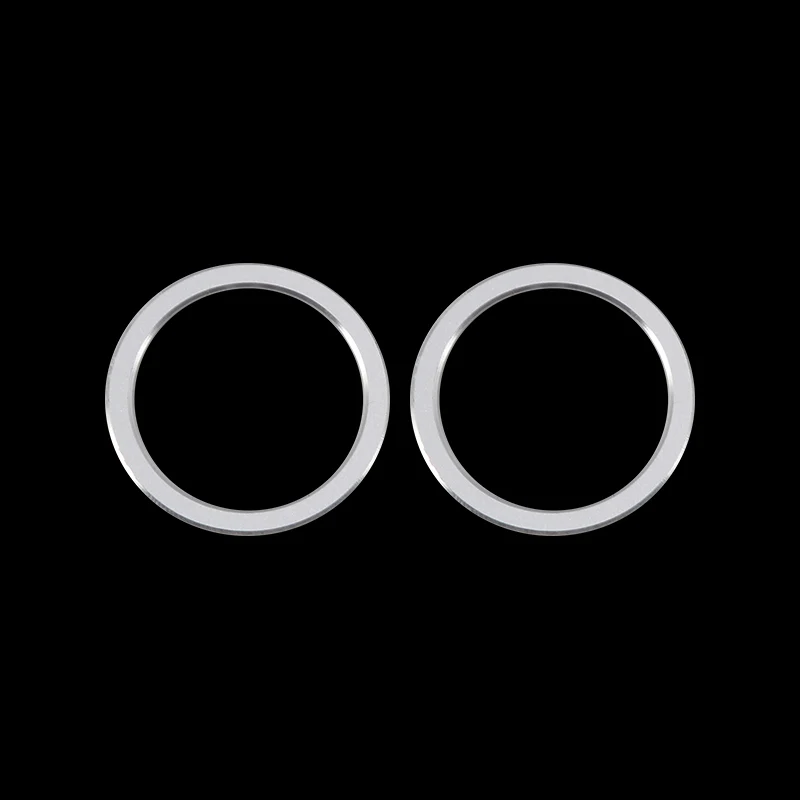 Зеркало заднего вида лампа кольцо украшение крышка отделка 2 шт. алюминиевый