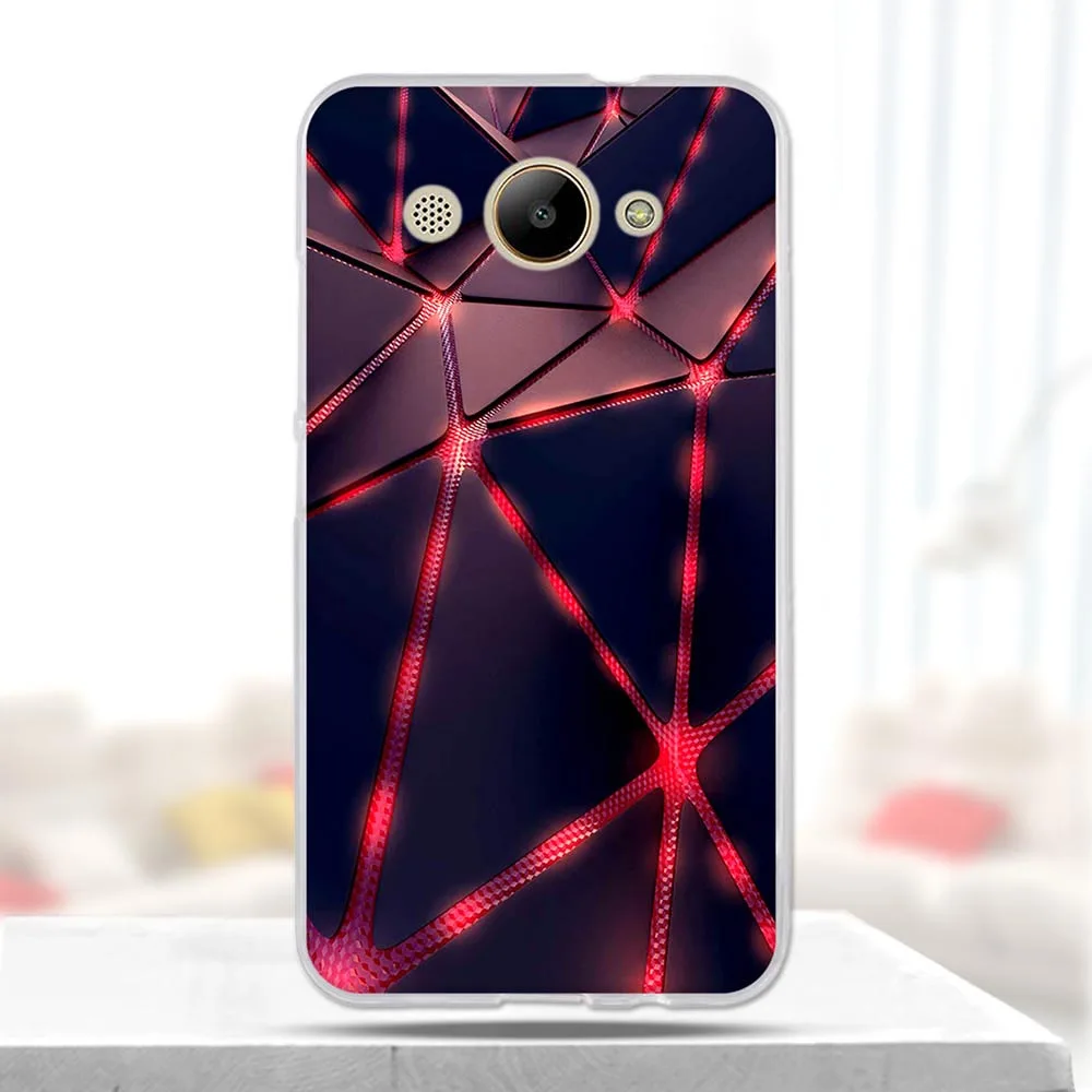 Чехол для Huawei Y2017 мягкий силиконовый чехол из ТПУ с крутым рисунком y3 2017 Y3