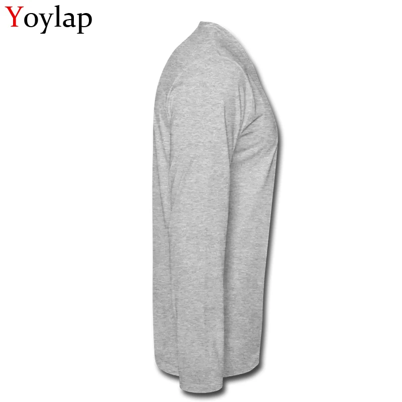 Fashion Monstrously Colorful Elementary Particles Design Men T-shirt Long Sleeve Geometric Tops Tees Cotton Cloth | Мужская одежда