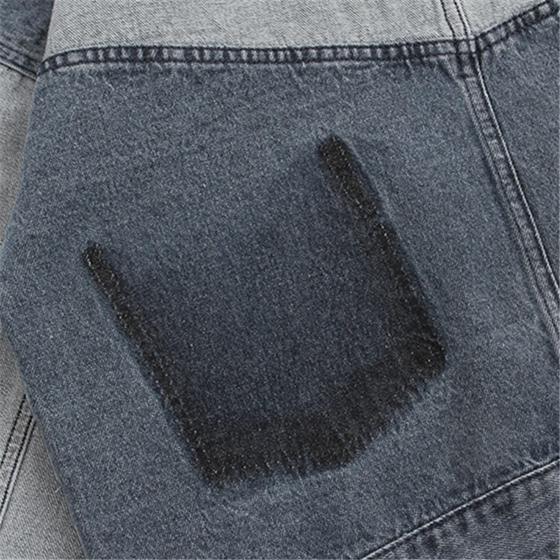 

Contrast Short Section Denim Jacket Female Loose 2019 Fashion New Spring And Autumn Retro Hong Kong Flavor Denim Clothing H0062