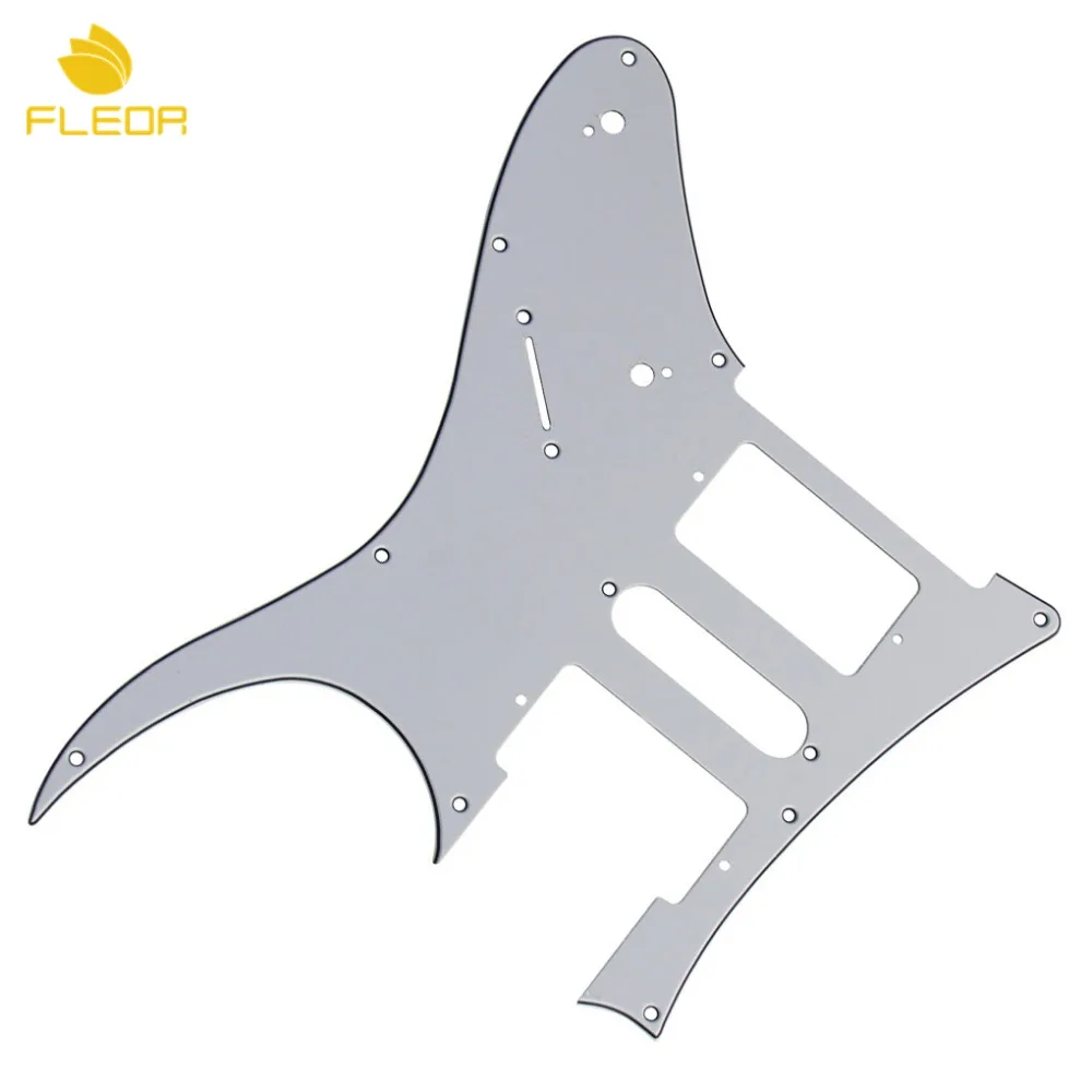 FLEOR 9 отверстий для электрогитары Pickguard Pick Guard HSH w/Винты RG 7V Style Guitar белый 3 слоя|guitar