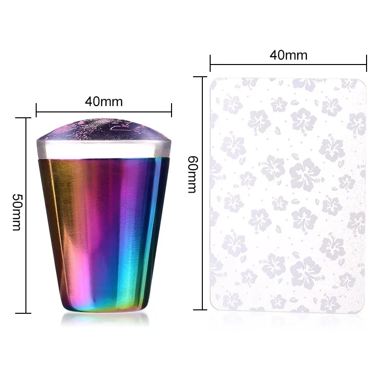 Blueness 1 Набор лазерных силиконовых ногтей штампы для маникюра Хамелеон ручка желе