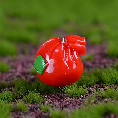 Gift Bag Миниатюрные рождественские фигурки снеговика Сант Клауса, миниатюрная фигурка для украшения дома, сказочные садовые украшения, детские игрушки из смолы - Цвет: Gift Bag