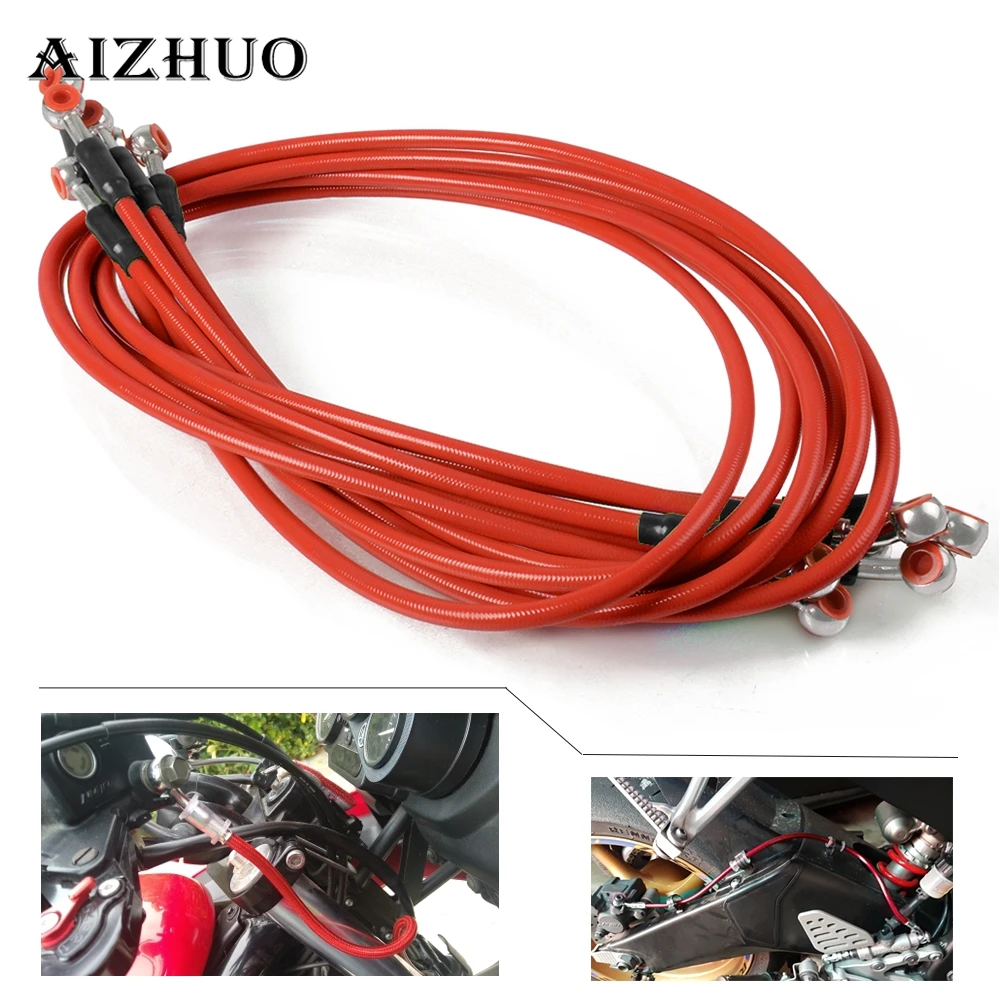 Гидравлический усиленный тормозной клатч для мотоцикла из стали 450 1200 мм honda CB400 CB