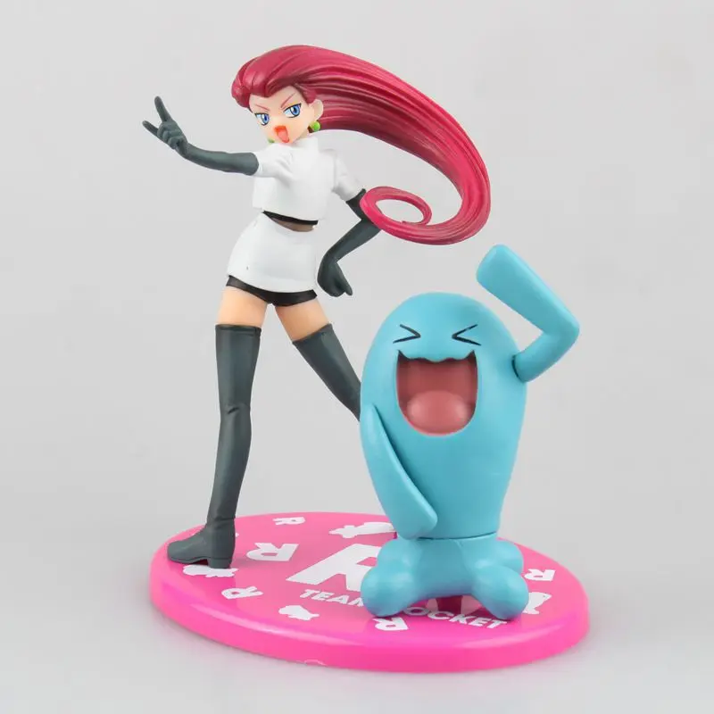 Команда Ракетно Джесси Wobbuffet Джеймс мяут фигура игрушки Смешные модель куклы аниме Brinquedos для детей