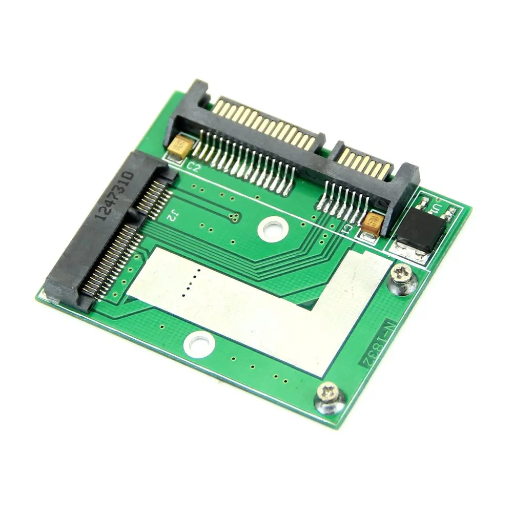

YOC-Mini NEW PCI-E Half Height mSATA SSD to 7mm 2.5" SATA 22pin Hard Sisk Drive PCBA