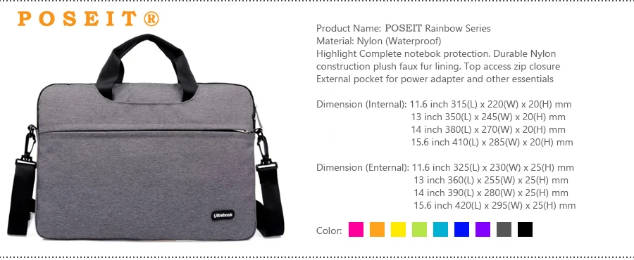 Laptop Case Notebook Tablet Shoulder Carry Sleeve MessengerBag For 11 12 13 15&quotMacbook Air Pro HP Pavilion Dell XPS Acer Lenovo |