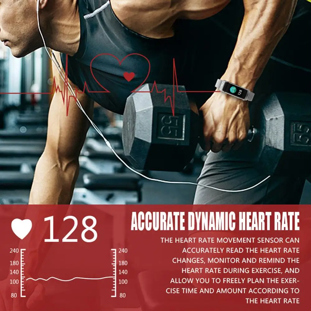 Спортивные Bluetooth умные часы с монитором сердечного ритма HIFI Беспроводные