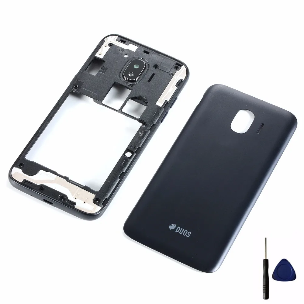 Для Samsung Galaxy J2 Pro 2018 J250F J250H J250G J250FN корпус телефона средняя рамка Крышка + задняя крышка батареи + Инструменты