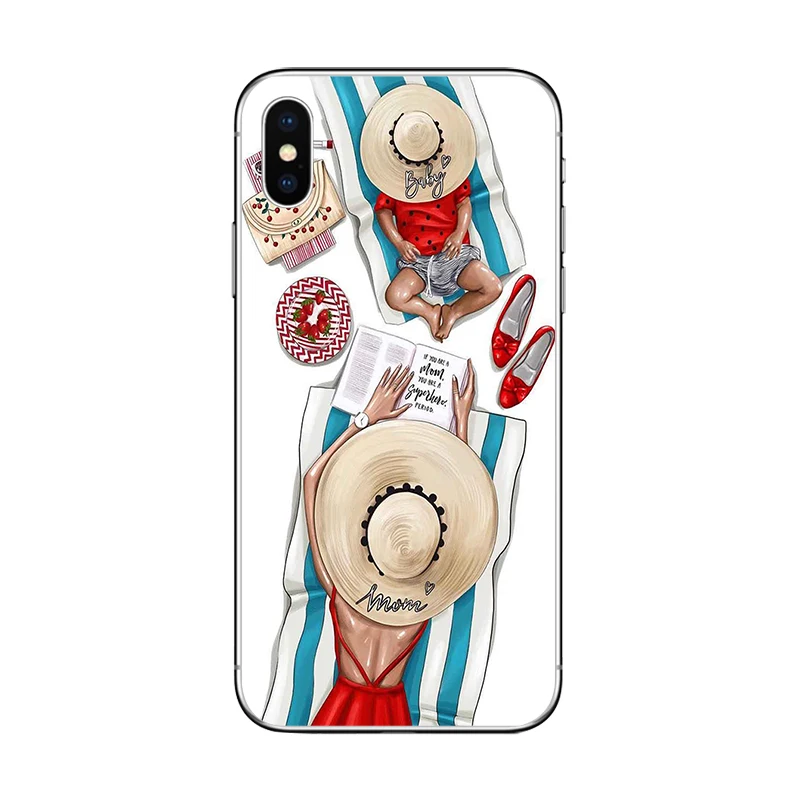 Чехол для телефона ciciber queen Super Mom Girls для iPhone 7 8 6 6s Plus X XR XS MAX 5 5S SE чехол для iPhone 11 Pro Max мягкий чехол из ТПУ - Цвет: Patterned 4