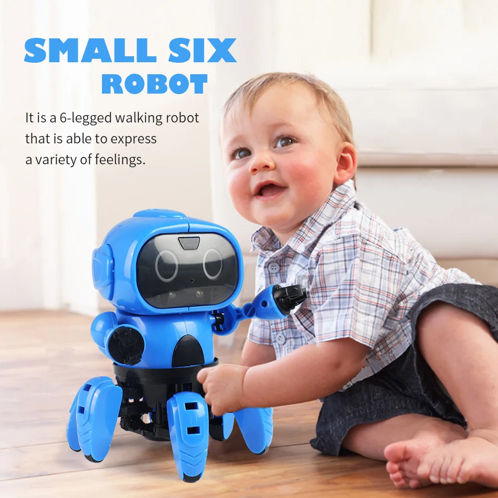 Children Creative Toys Intelligent Induction Robot DIY Assembled Electric Follow with Gesture Sensor Obstacle Avoidance | Игрушки и