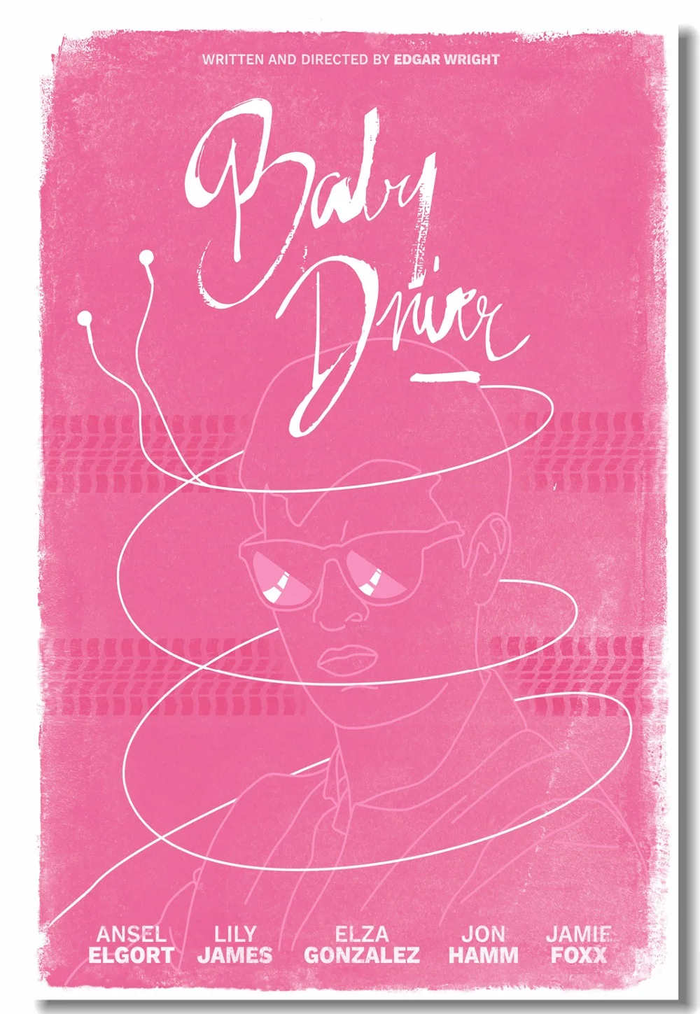 Пользовательские Холст Настенная картина ребенок водитель кино плакат обои