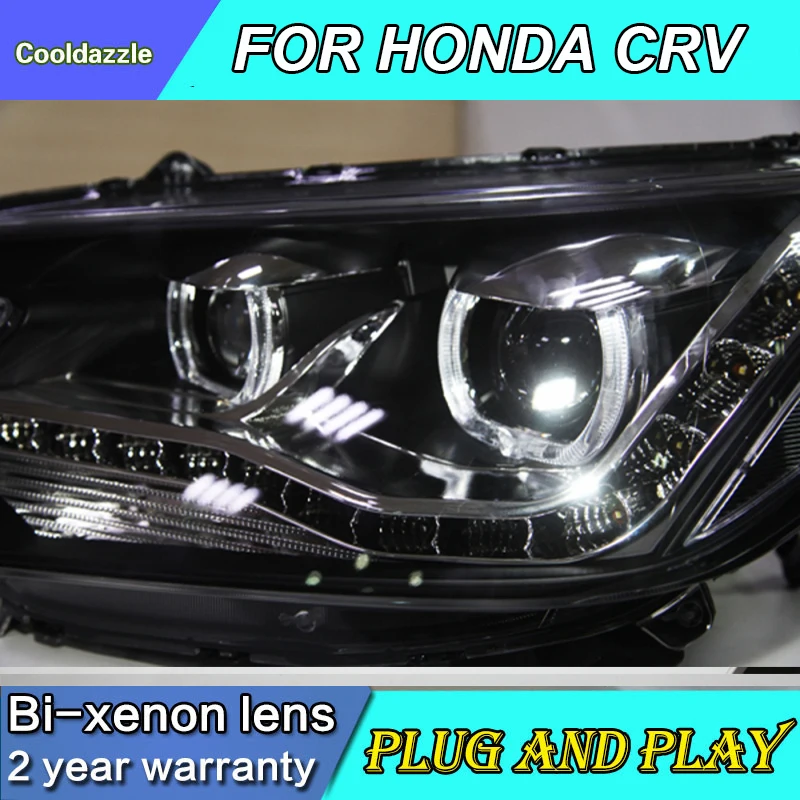 Стайлинг автомобиля для HONDA CRV CR V светодиодный ная передняя фара Angel Eyes фары 2012 2013
