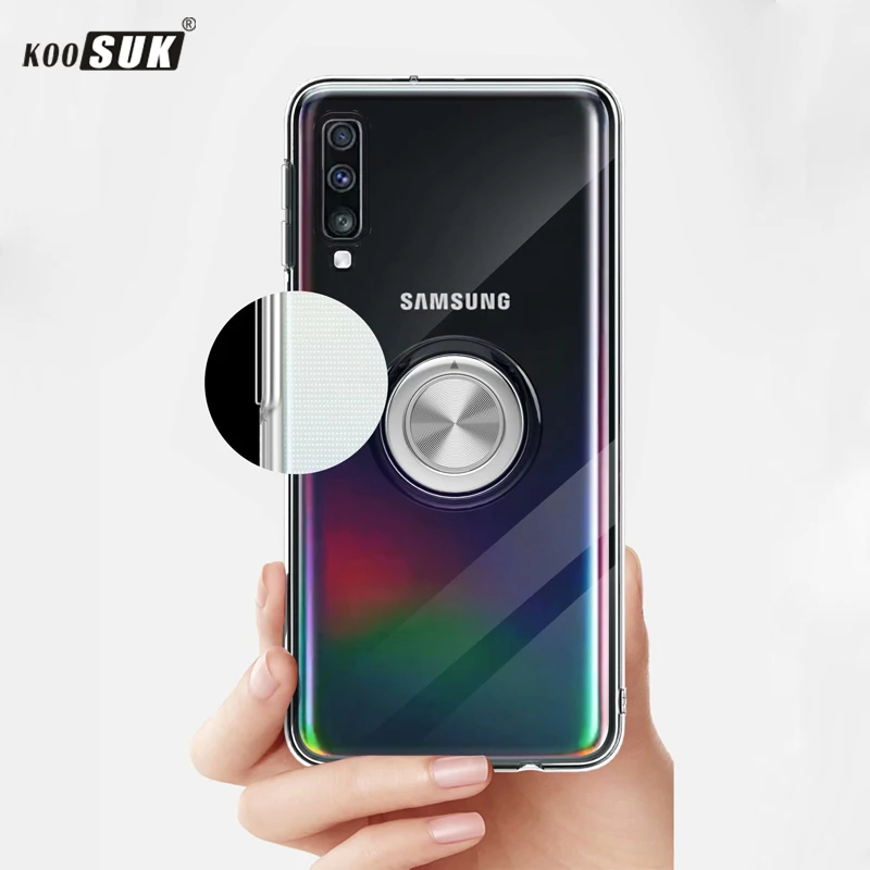 Роскошный прозрачный мягкий силиконовый чехол A50 для телефона Samsung Galaxy защитный с