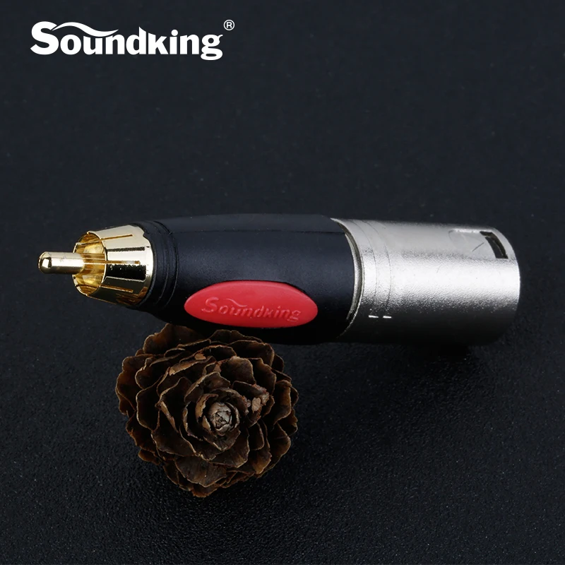 Soundking XLR штекер RCA Мужской Разъем никелевый позолоченный костюм для аудио