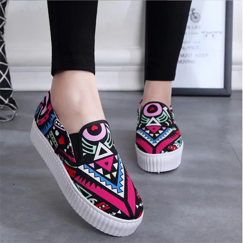 Новый Slipony 2017 Толстым Дном Рукав Ног Ленивые Женщины Повседневная Обувь