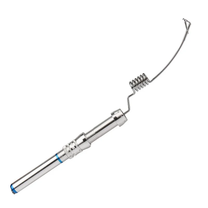 Ручка удочка для подледной рыбалки 38 см короткая зимняя мини подарок детский