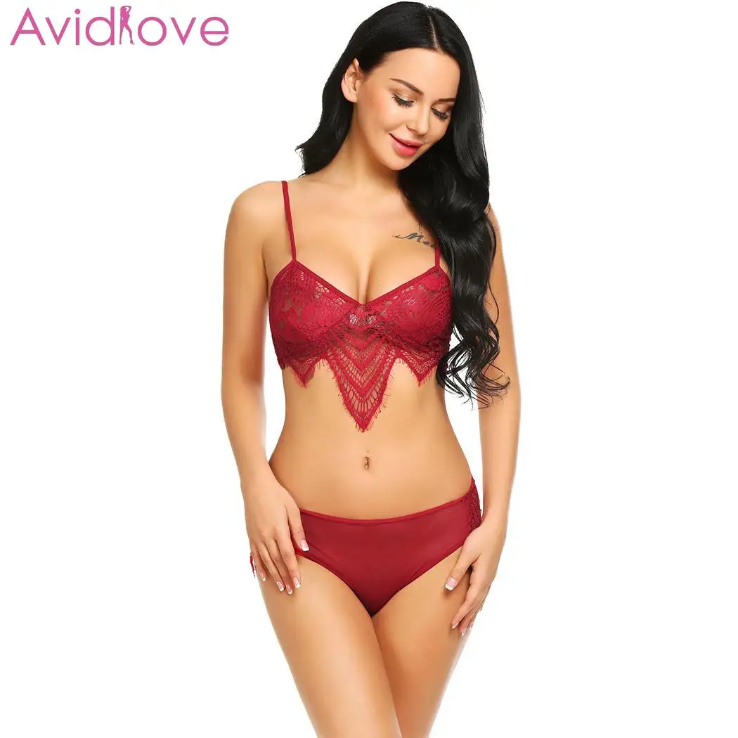 Avidlove сексуальное нижнее белье женское бюстгальтер трусики Для женщин