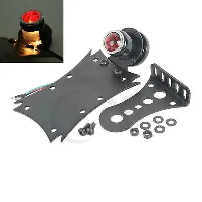 Задний фонарь Горизонтально-вертикальный Кронштейн номерного знака для Harley Cafe