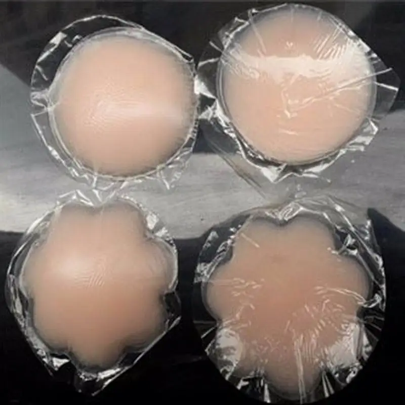 Женские силиконовые накладки для сосков 2 шт. многоразовые самоклеящиеся