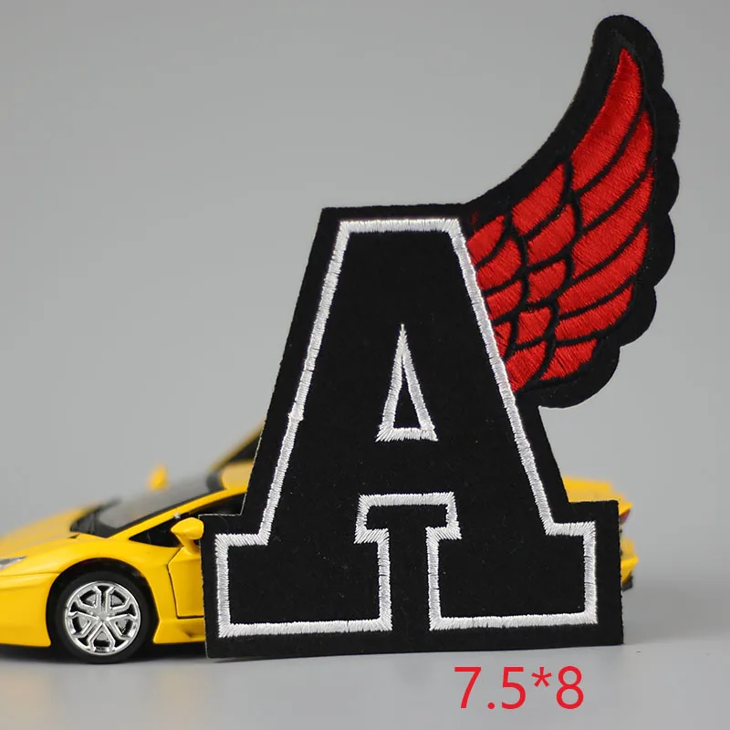 1 шт. модная нашивка с вышитым утюгом и крыльями для одежды аппликация